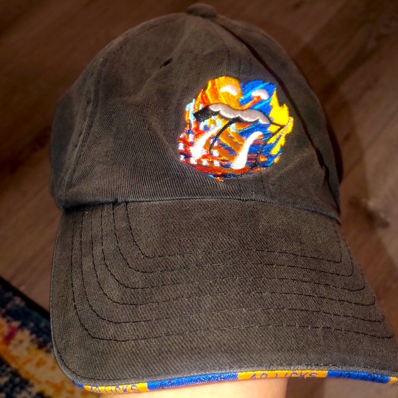 Rare Rolling Stones Embroidered Slouch Cap Hat from 40 Licks Tour ‘02 - Picture 3 of 4